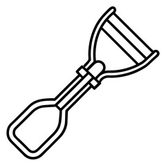 Eyelash Curler line art vector