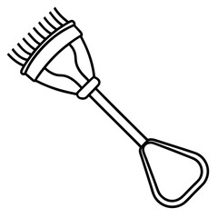 Eyelash Curler line art vector