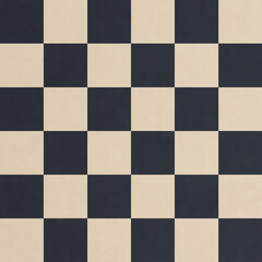 Fototapeta premium Traditional Japanese Ichimatsu Checkered Pattern in Black and Cream