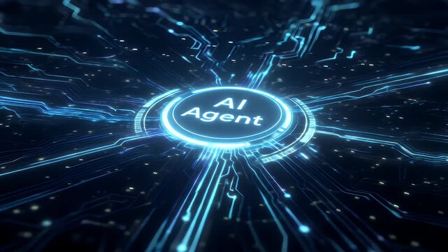 Ai Agent System Technology Automation Background Animation