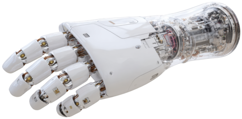 Advanced robotic hand, intricate design