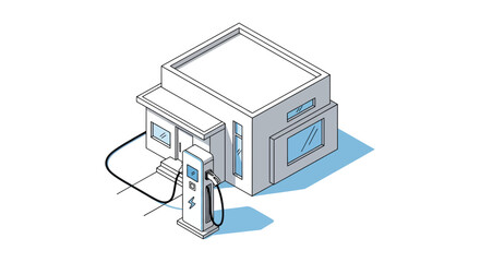 electric vehicle charging station building exterior
