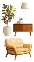 Cozy living room vignette