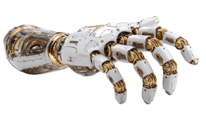 Detailed 3D robotic arm and hand