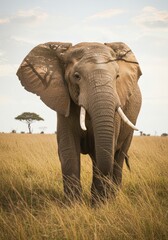 Artistic double exposure of an elephant blended with the warm hues of the African sun.
Perfect for wildlife art, nature photography, and creative storytelling visuals.