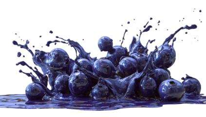 Vibrant blueberry splash