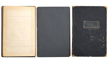 Three vintage notebooks