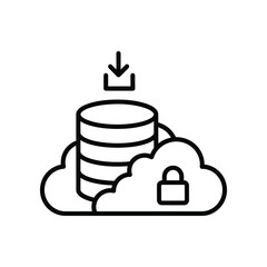 Data Security in the Cloud: A visual representation of data transfer, with a secure cloud symbol emphasizing protection and reliability.