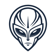 Create Bold Stroke Minimalist Alien Head Premium Digital Asset Perfect for Editorial Content