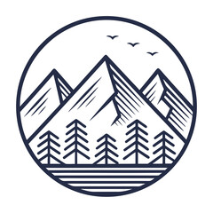 Elegant Create Bold Stroke Minimalist Linear Mount Premium Digital Asset