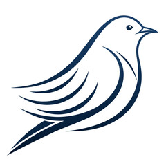 Create Bold Stroke Minimalist Minimal Bird High-Quality Stock Image Ideal for Marketing