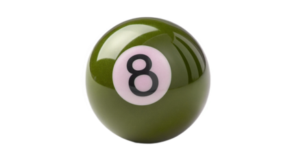 pool ball isolated on removed background 