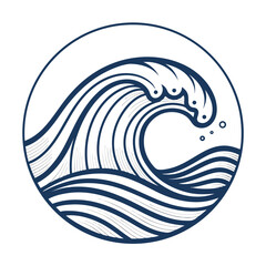 Showcasing Create Bold Stroke Minimalist Wave Line Beautiful Premium Digital Asset