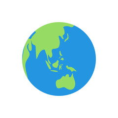 simple vector illustration of the earth globe. Earth icon. Simple Vector. Modern Design
