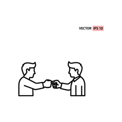 Business Colleagues Toasting: A simple yet impactful depiction of two business colleagues toasting, illustrated with clean lines and bold contrast against a bright background.