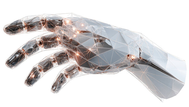 3D rendering of a futuristic robotic hand - Powered by Adobe