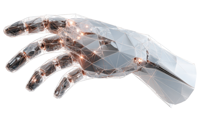 3D rendering of a futuristic robotic hand - Powered by Adobe