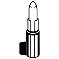 Matte Lipstick line art vector