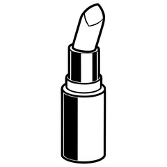 Matte Lipstick line art vector