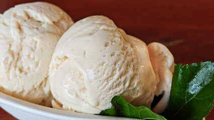 Vanilla ice cream.