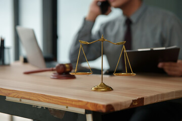 Lawyers use smartphones to talk to clients about legal advice.