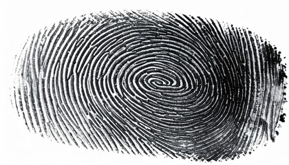 Detailed fingerprint texture in abstract ink.