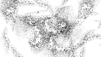 Abstract dust grain texture overlay with particles on white background grunge dirt effect for retro vintage style background
