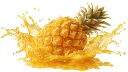 Pineapple in a splash of juice