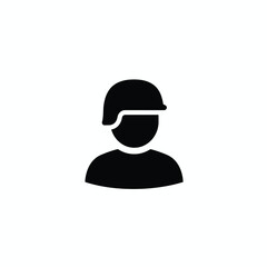 Icon of a person wearing a helmet, representing a construction worker or similar professional.