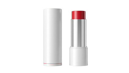 Obraz premium A white lipstick container
