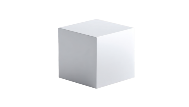 A simple white cube