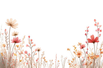 Delicate floral border design