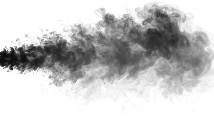 PNG black smoke cascading like a waterfall, symbolizing flow, abundance, and graceful motion, ideal for abstract art, fantasy effects, and creative digital designs.