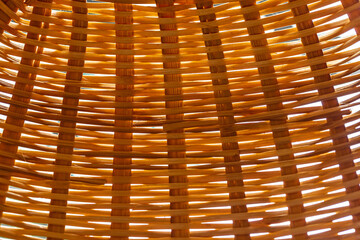 Thai handcraft of bamboo weave pattern for background use
