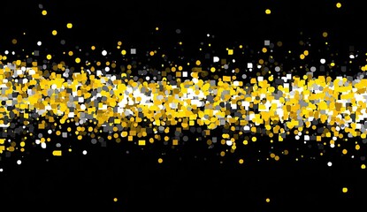 Abstract confetti explosion on black background (1)
