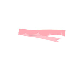 hand holding a pink ribbon