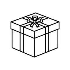 Wrapped Gift: A neatly packaged present with an elegant bow. This image captures the essence of giving, celebration and anticipation, and evokes feeling of joy and festivity.