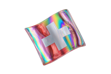 Holographic medical symbol