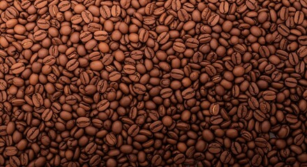 Full Frame of Freshly Roasted Coffee Beans.