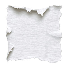 Obraz premium Square piece of torn white paper
