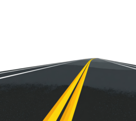 Dark highway stretching into the distance (1)