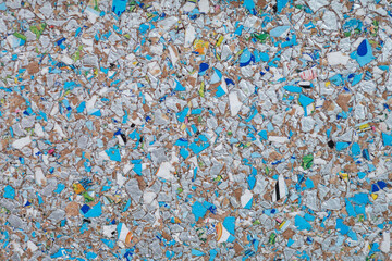 Texture of a recycled board made of milk carton boxes