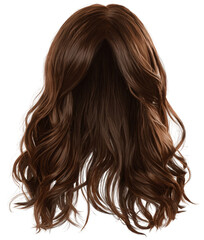 Fototapeta premium Wavy brown hair
