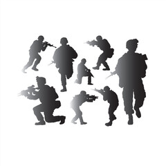 silhouettes of people playing guitar