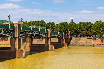Pont Saint-Pierre Crossing the Garonne River in Toulouse