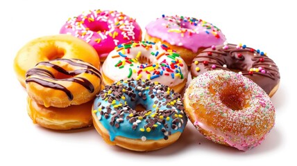 Sweet treat selection in vivid icing styles