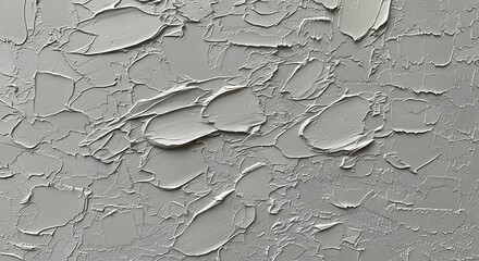 Gray Abstract Impasto Texture Background.