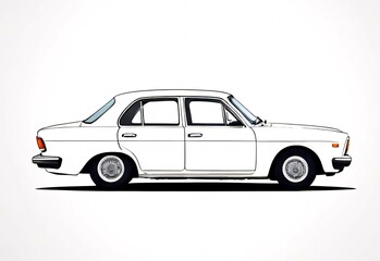 Naklejka premium 車のベクターイラスト