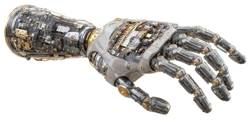 Detailed mechanical prosthetic arm