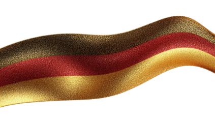 Waving German flag ribbon
